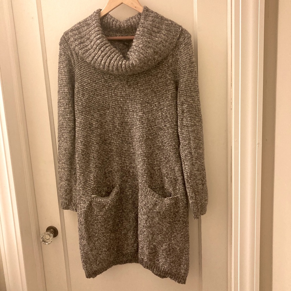 Cowl Neck Sweater Dress